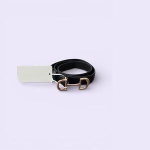 Noli Bettie Black Belt with Gold Buckle